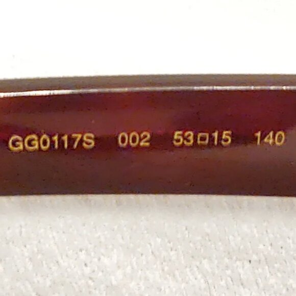 Designer Gucci Oversized Cat Eye Havana Sunglasses - New - Picture 7 of 11